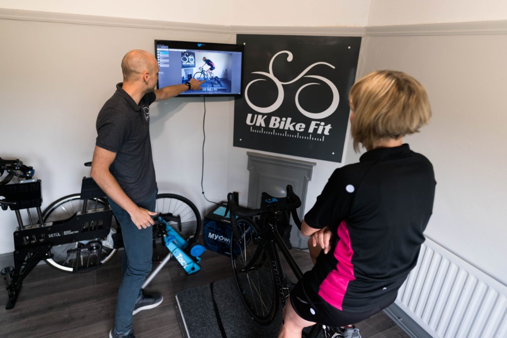 Bike fit session at UK Bike Fit